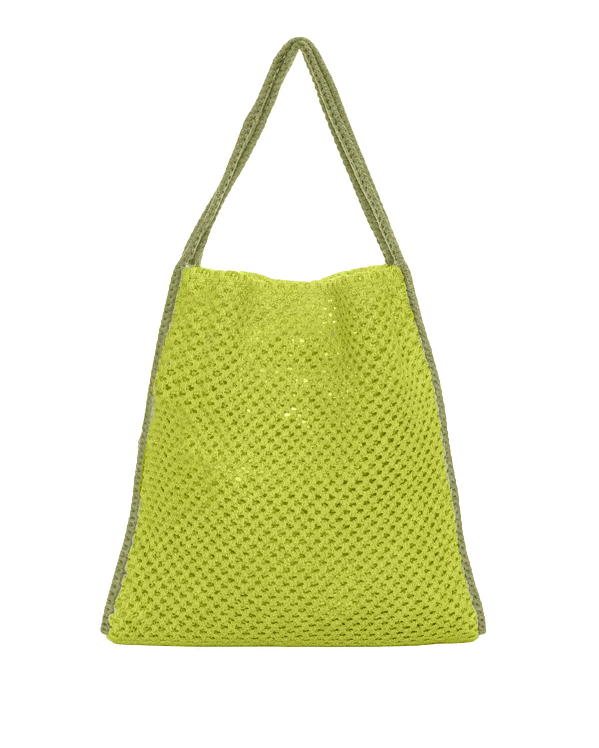 F**K Kids Tote Bag Lime e Verde con Logo per Bambine
