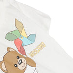 Moschino Kids Tutina Cloud con Stampa Teddy Bear per Neonati (dettaglio)
