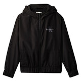 Calvin Klein Kids Giubbino con Cappuccio Nero con Logo per Bambini