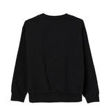 Elisabetta Franchi La Mia Bambina Felpa Girocollo Nera con Ricamo per Bambine