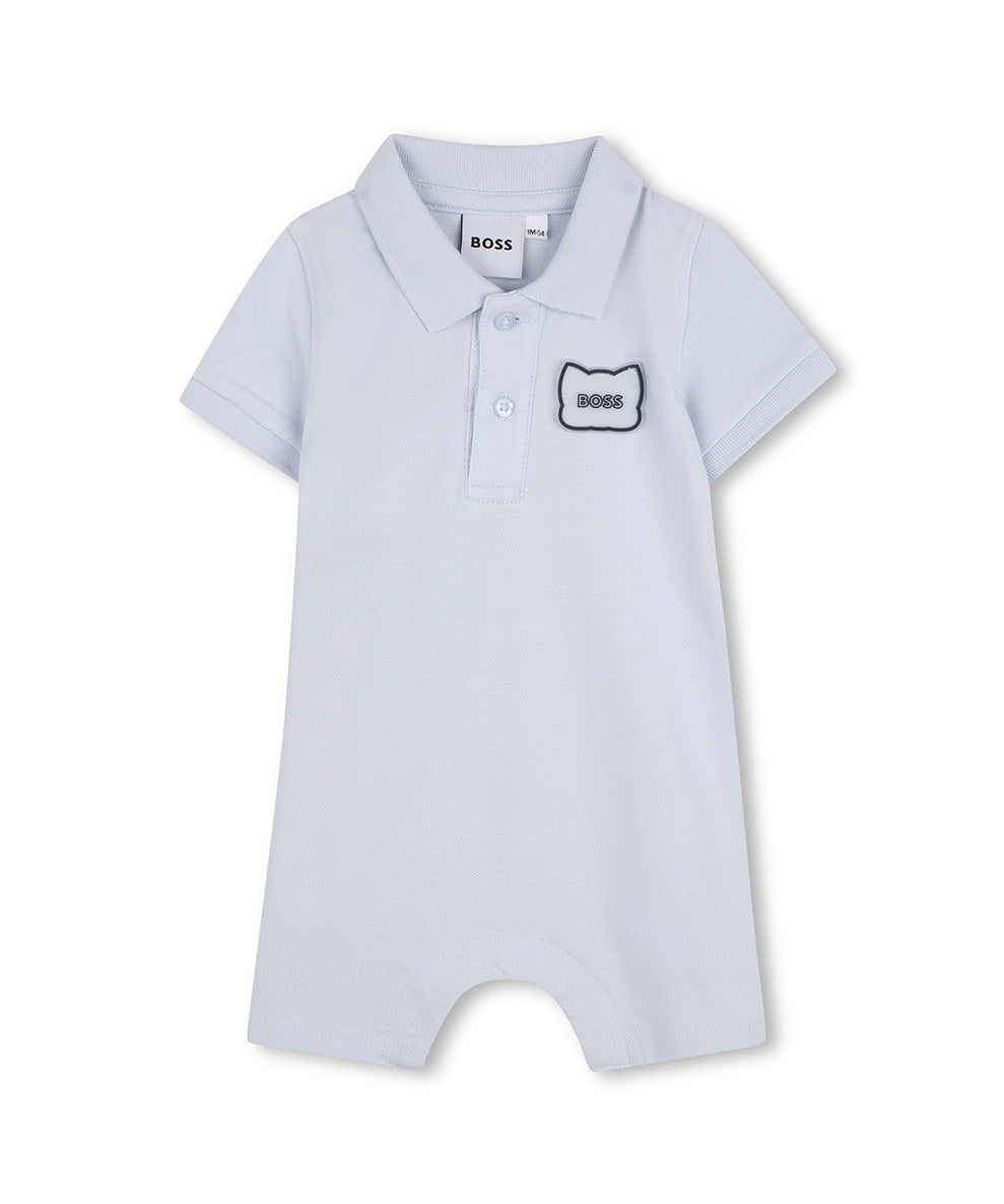 Boss Kids Tutina Cielo con Logo per Neonati