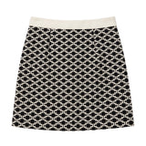 Elisabetta Franchi La Mia Bambina Gonna Nero e Milk All-Over per Neonate