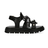 Elisabetta Franchi La Mia Bambina Sandalo Nero con Lacci per Bambine