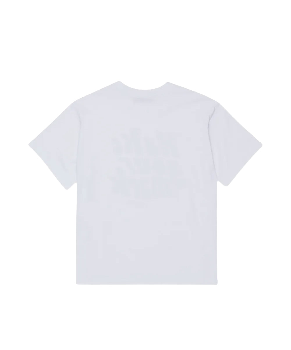 Max&Co Kids T-shirt Bianca con Stampa Lettering Rossa per Bambine