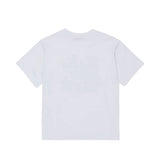 Max&Co Kids T-shirt Bianca con Stampa Lettering Rossa per Bambine