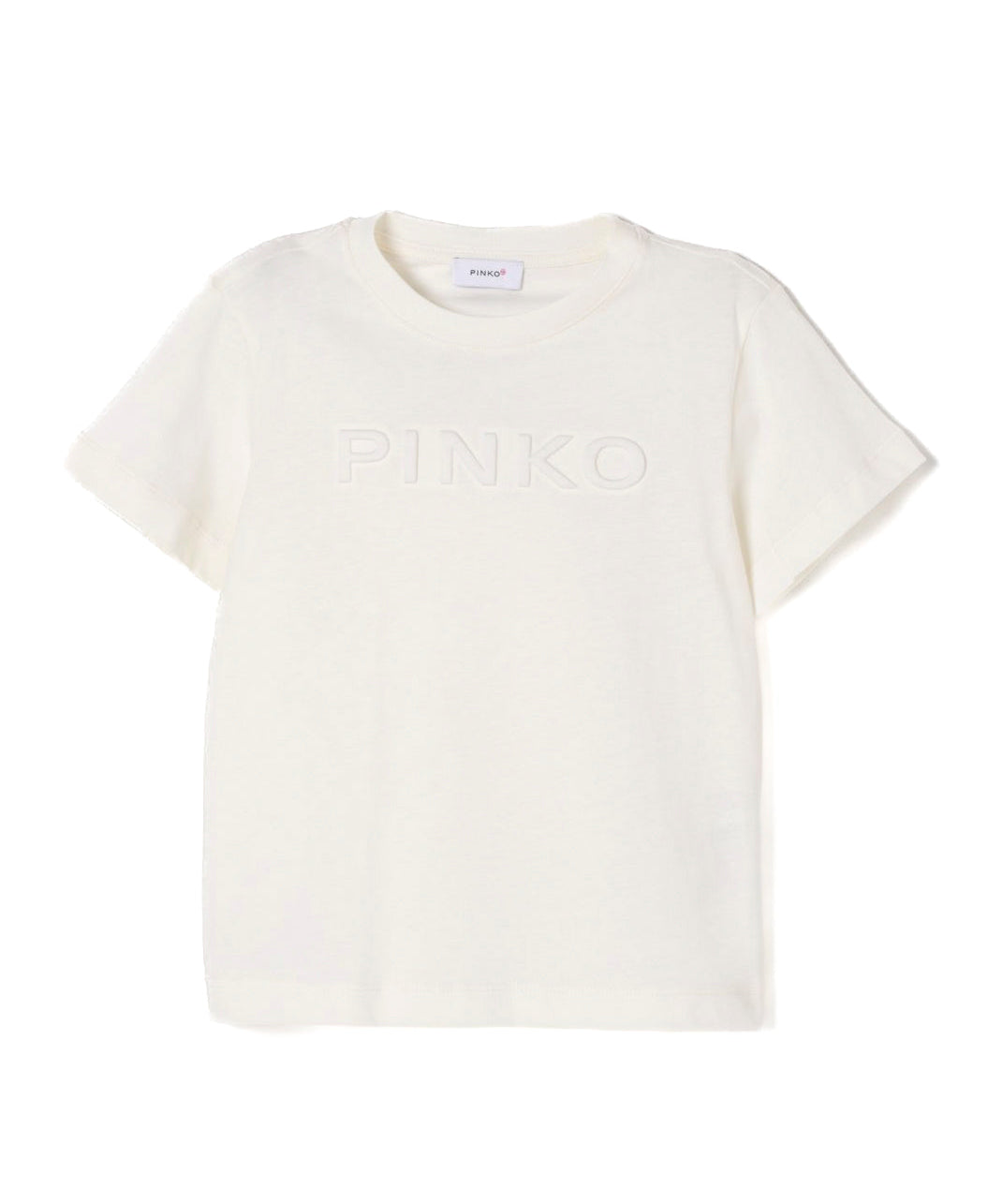 Pinko Kids T-shirt Bianca con Logo per Bambine