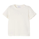Pinko Kids T-shirt Bianca con Logo per Bambine