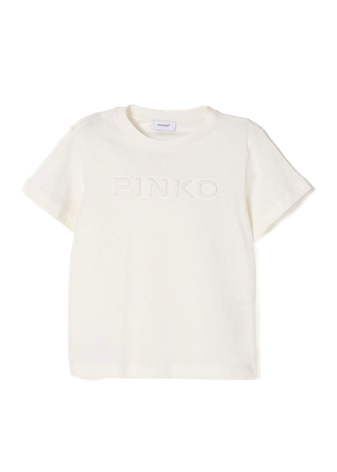 Pinko Kids T-shirt Bianca con Logo per Bambine