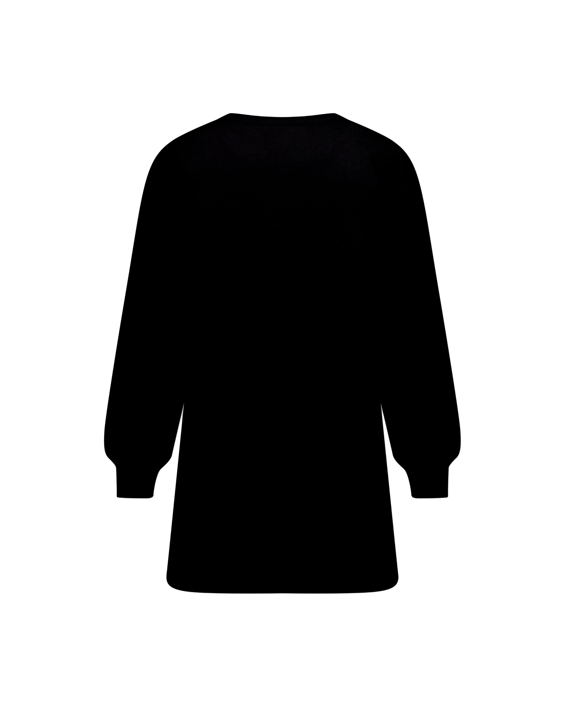 Moschino Kids Abito Nero con Stampa Logo per Bambine
