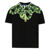Marcelo Burlon County of Milan Kids T-Shirt Nero con Stampa Serpente per Bambini
