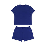 Dsquared2 Kids T-shirt Bluette con Shorts per Neonati