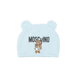 Moschino Kids Cappellino Cielo con Stampa Logo Teddy Bear per Neonati