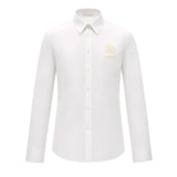 Robero Cavalli Kids Camicia Bianco con Logo Oro per Bambini