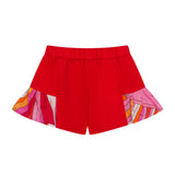 Emilio Pucci Kids Short Corallo/Fantasia per Neonate