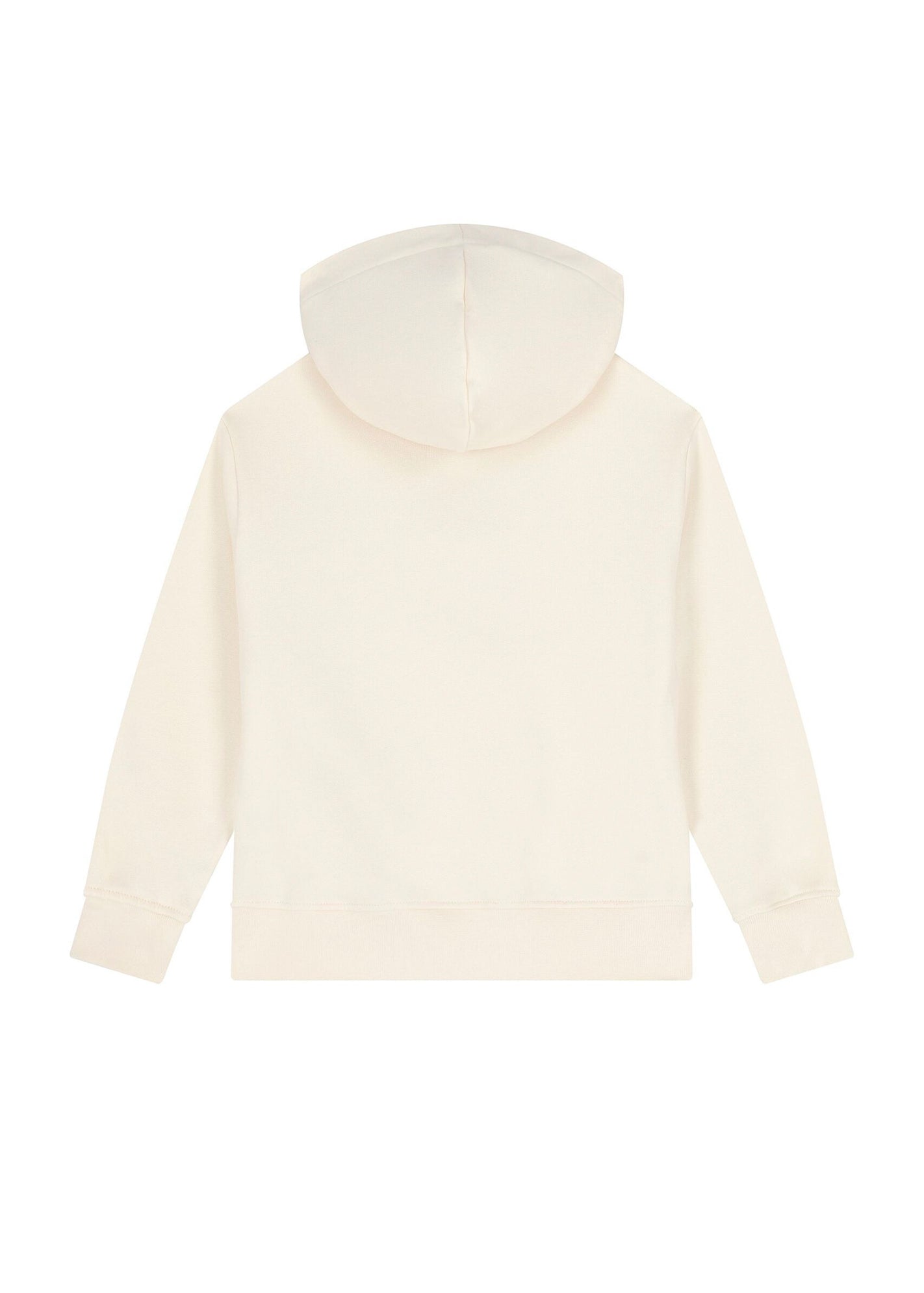 MSGM Kids Felpa con Cappuccio Crema con Logo per Bambini