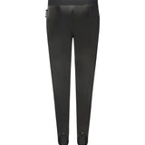 Just Cavalli Kids Leggings Nero con Fascia Logata Rosso per Bambine