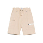 Moschino Kids Bermuda Cargo Beige per Bambini