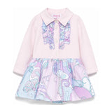 Emilio Pucci Kids Abito Fantasia Rosa per Neonate