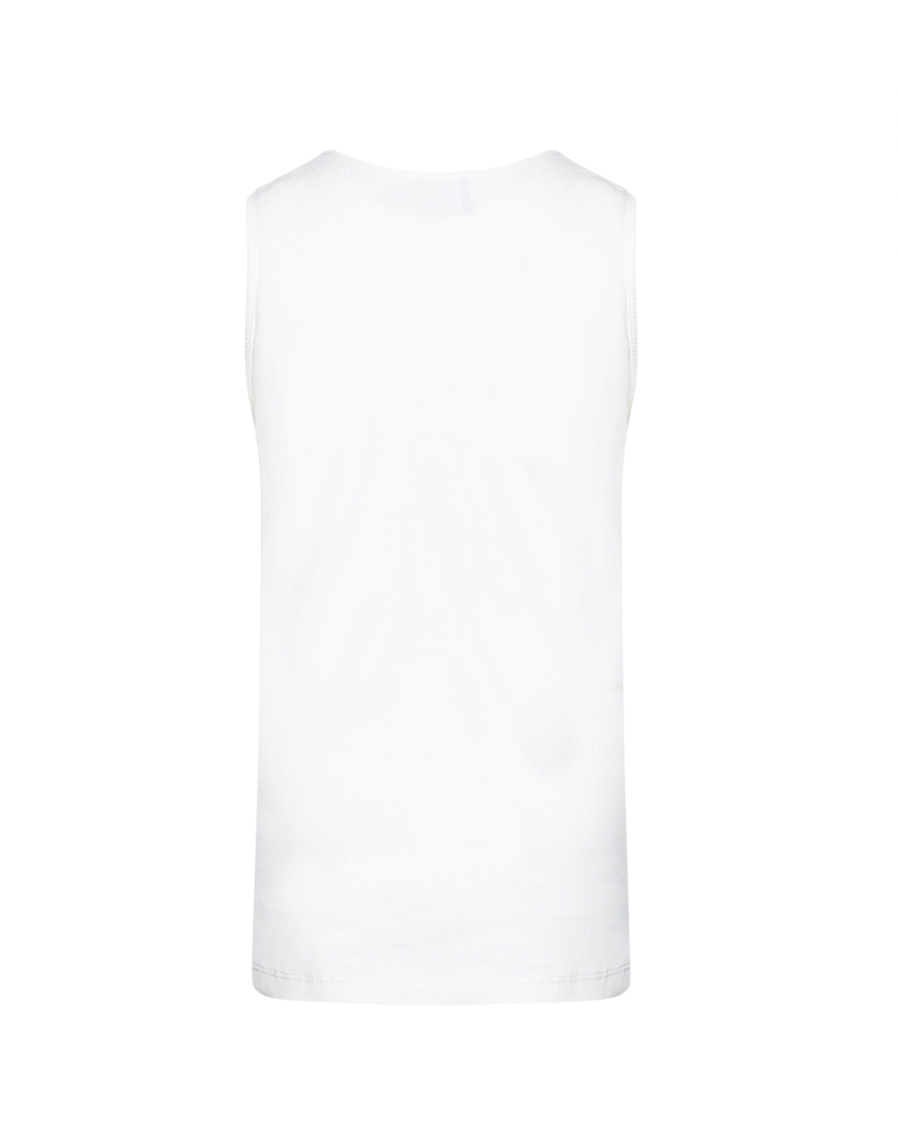 John Richmond Kids Canotta Bianco con Logo per Bambini