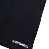 Dsquared2 Kids Bermuda nero con Dettaglio Stampa Logo per Bambini