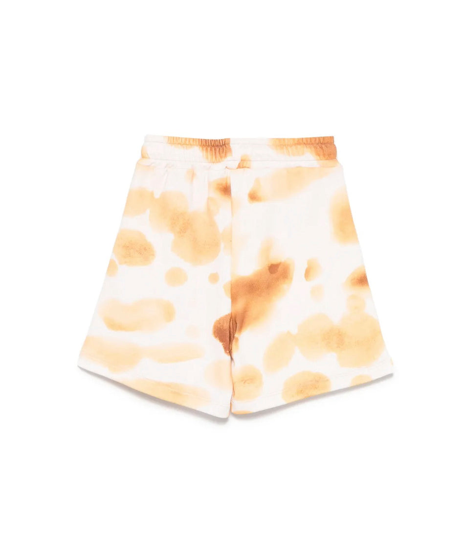 MSGM Kids Bermuda Crema con Stampa per Bambini (retro)