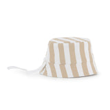 Boss Kids Cappello Reversibile Beige/Bianco per Neonati