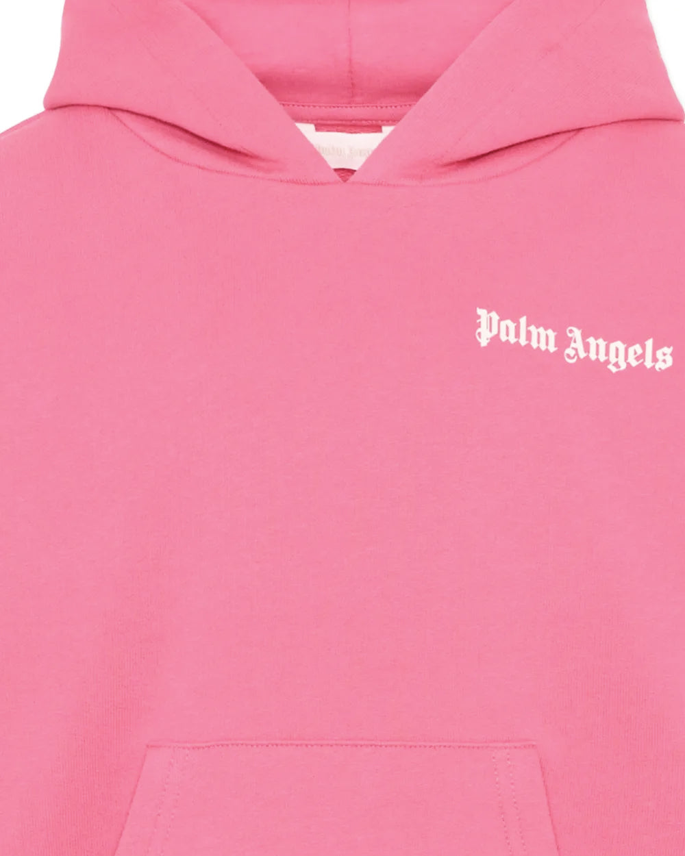 Palm Angels Kids Felpa Fucsia con Stampa Logo per Bambine