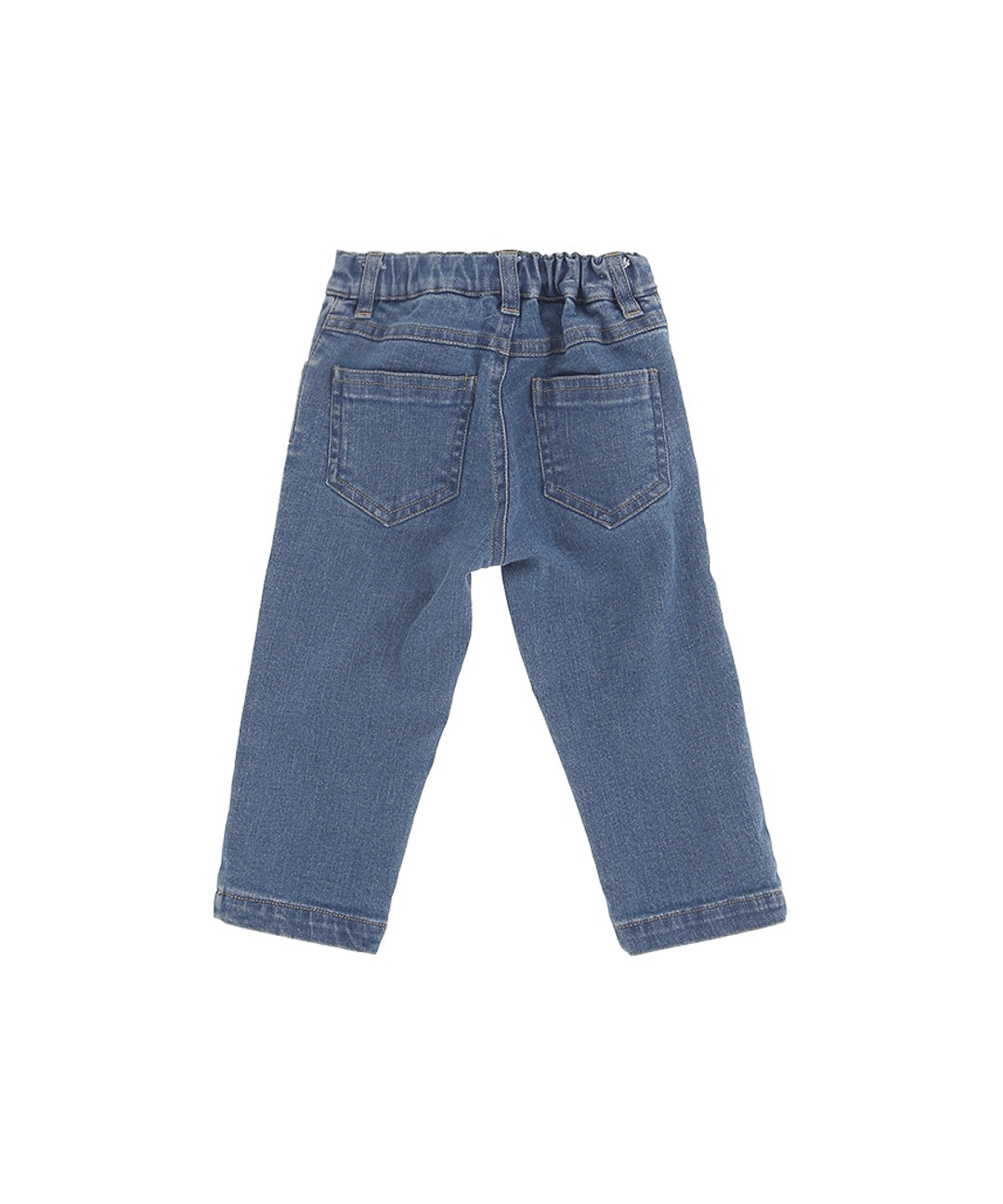 Elisabetta Franchi La Mia Bambina Jeans Denim con Logo per Neonate