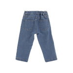 Elisabetta Franchi La Mia Bambina Jeans Denim con Logo per Neonate