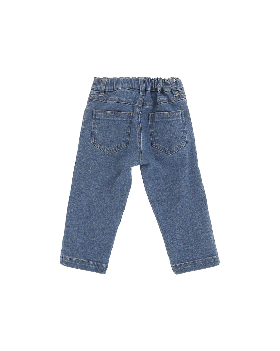 Elisabetta Franchi La Mia Bambina Jeans Denim con Logo per Neonate