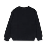 Dsquared2 Kids Felpa Girocollo Nera con DSQ2 per Bambini