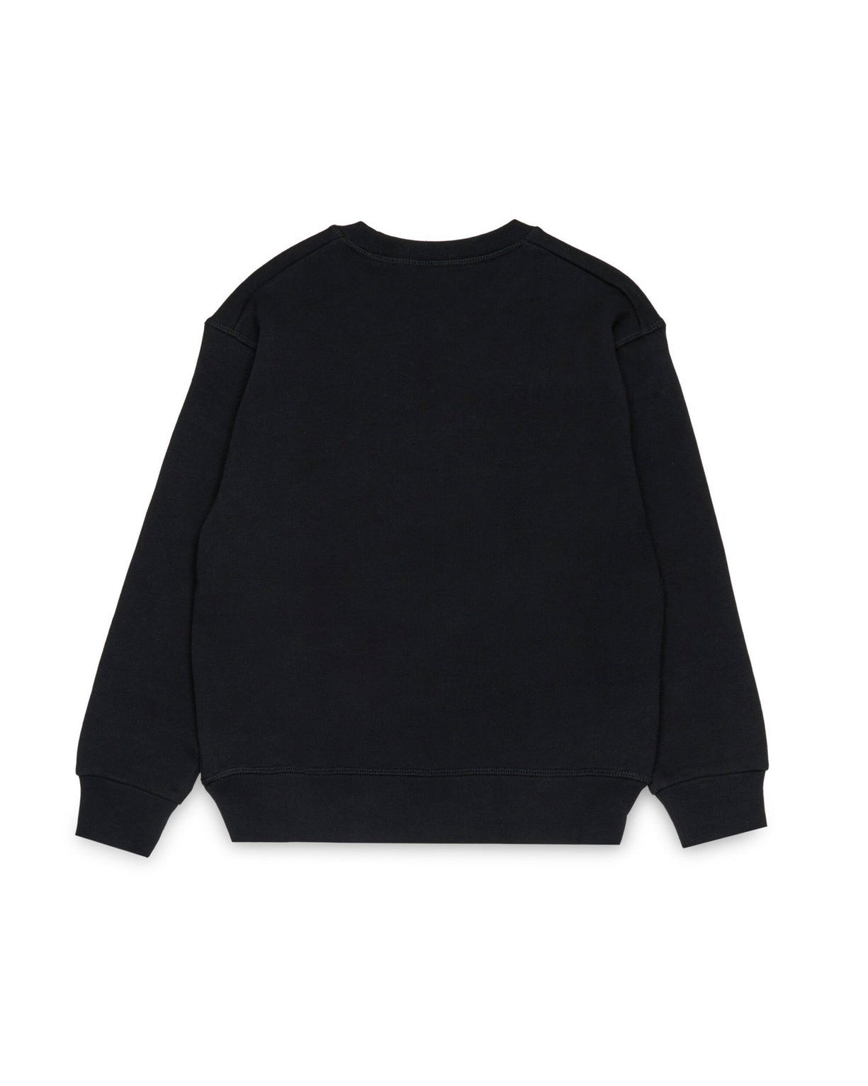 Dsquared2 Kids Felpa Girocollo Nera con DSQ2 per Bambini