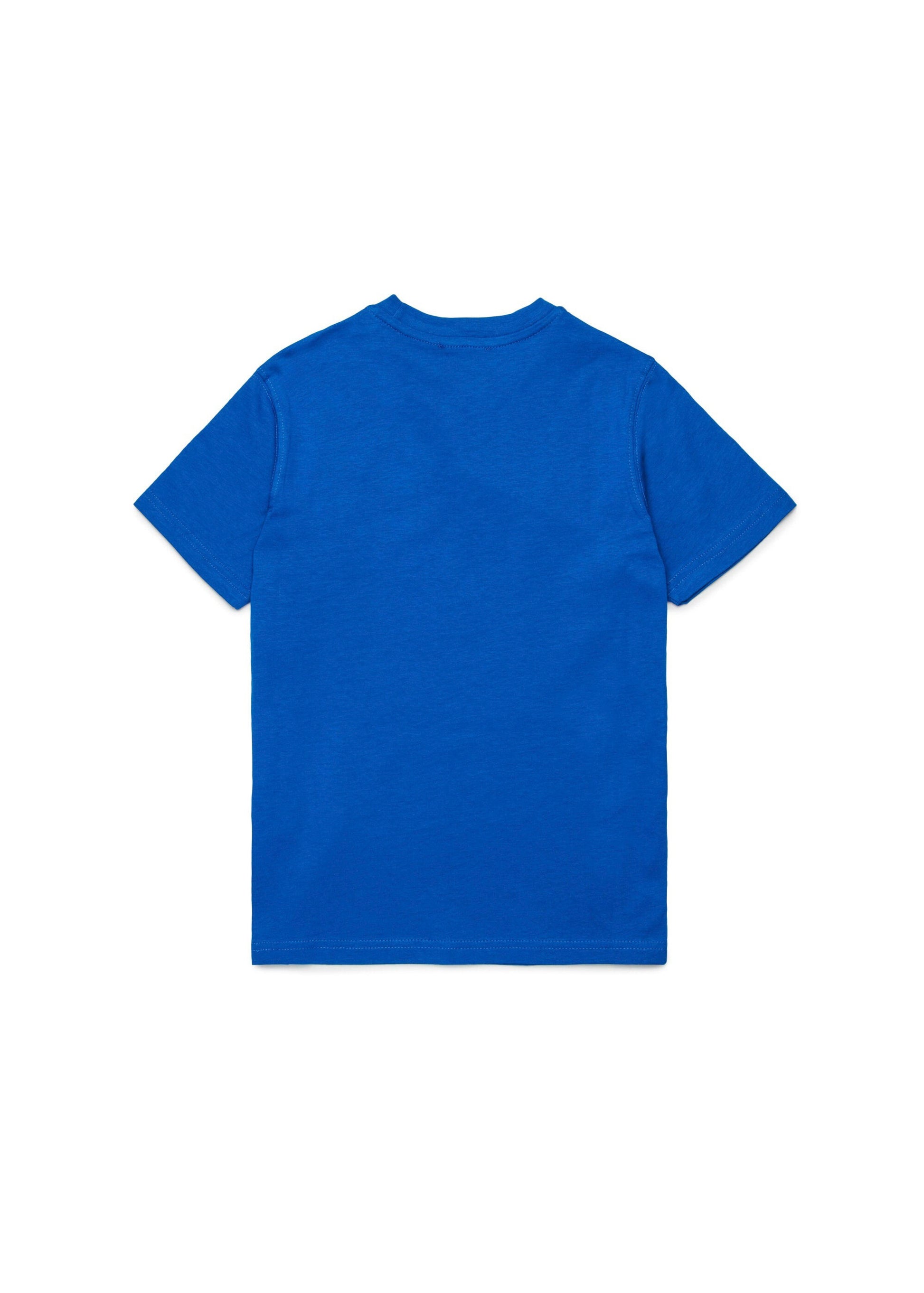 Diesel Kids T-shirt Bluette con Patch Oval D