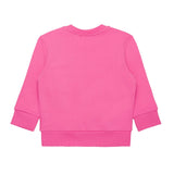 Diesel Kids Felpa Girocollo Fucsia con Logo Oval D per Neonate retro