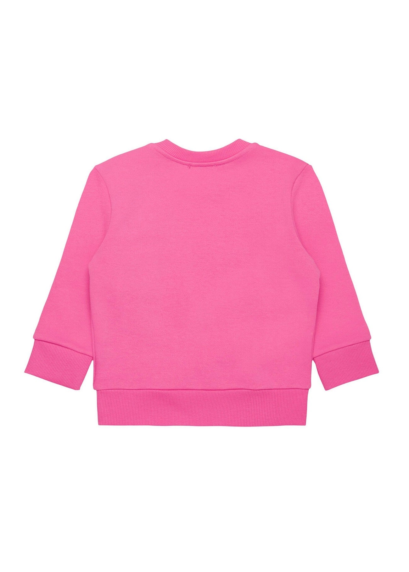 Diesel Kids Felpa Girocollo Fucsia con Logo Oval D per Neonate retro