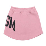 MSGM Kids Gonna Rosa con Logo Nero per Bambine