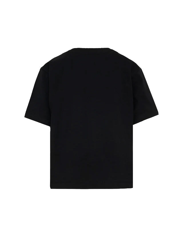 Moschino Kids Maxi T-Shirt Nero con Teddy Bear per Bambini