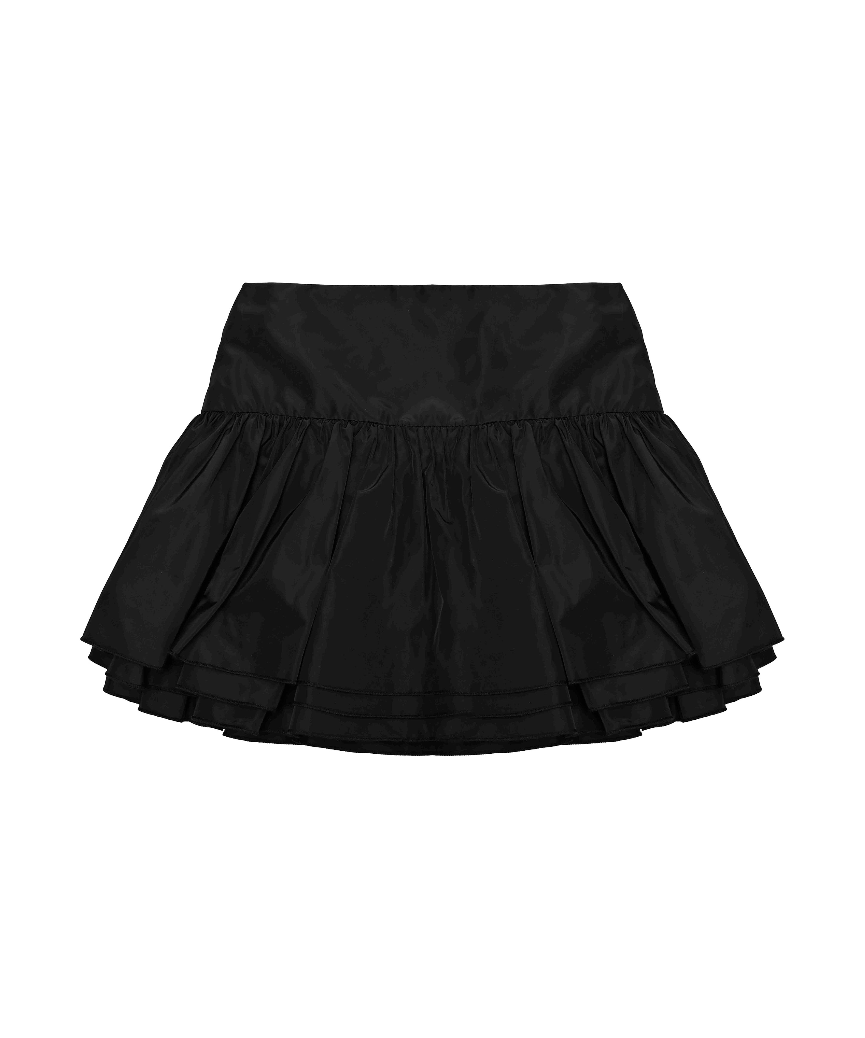 Vicolo Kids Gonna Nera con Balze per Bambine