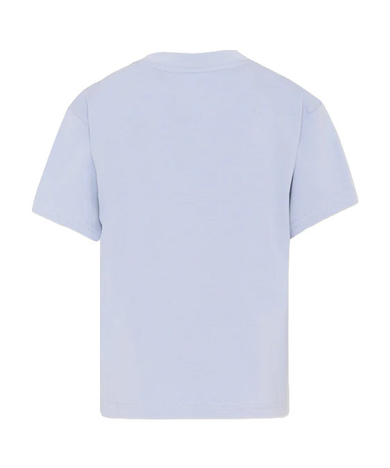 Hugo Boss Kids T-Shirt Grigio Polvere con Logo per Bambini