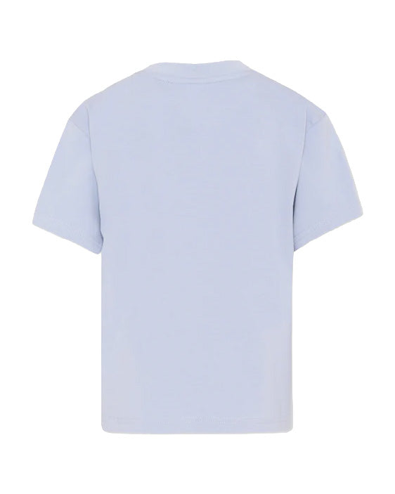 Hugo Boss Kids T-Shirt Grigio Polvere con Logo per Bambini