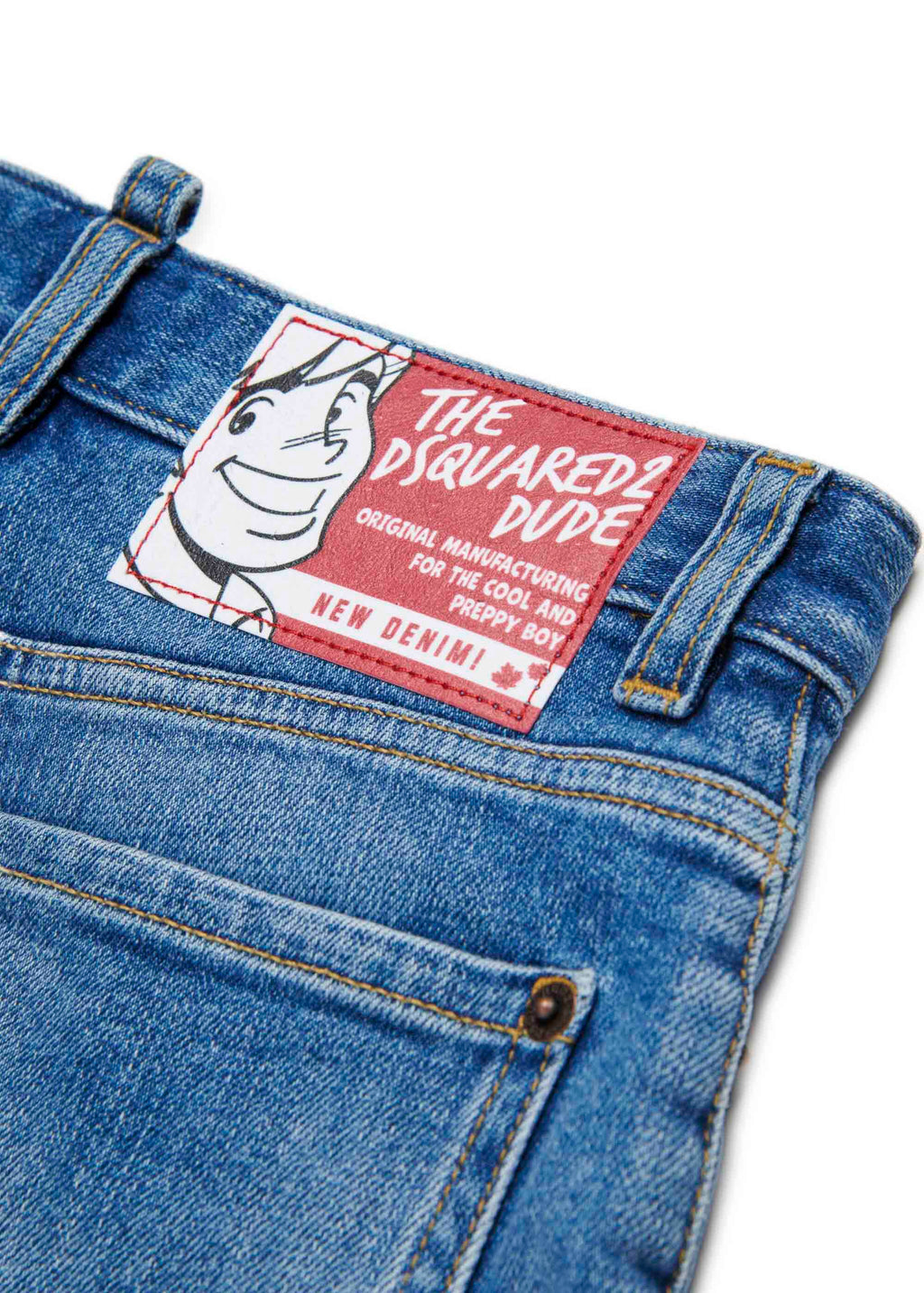 Dsquared2 Kids Short in Denim Blu per Bambine