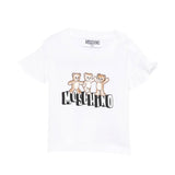 Moschino Kids T-Shirt con Teddy Bear Bianca per Neonate