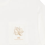 Elisabetta Franchi My Little Girl Ivory/Gold Crop T-shirt for Girls