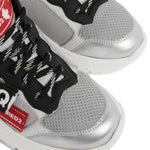 Dsquared2 Kids Sneakers Argento con Logo per Bambini