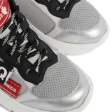 Dsquared2 Kids Sneakers Argento con Logo per Bambini