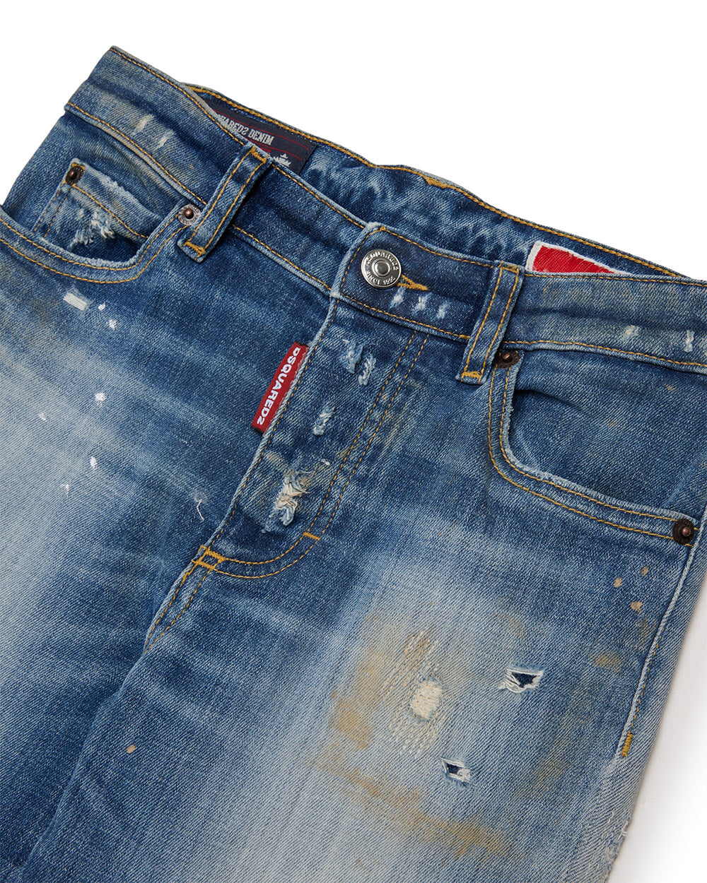 Dsquared2 Kids Pantalone in Denim con Patch Unisex