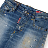 Dsquared2 Kids Pantalone in Denim con Patch Unisex
