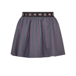 John Richmond Kids Gonna Grigia Gessata con Elastico Logato in Vita per Bambine
