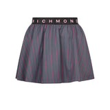 John Richmond Kids Gonna Grigia Gessata con Elastico Logato in Vita per Bambine