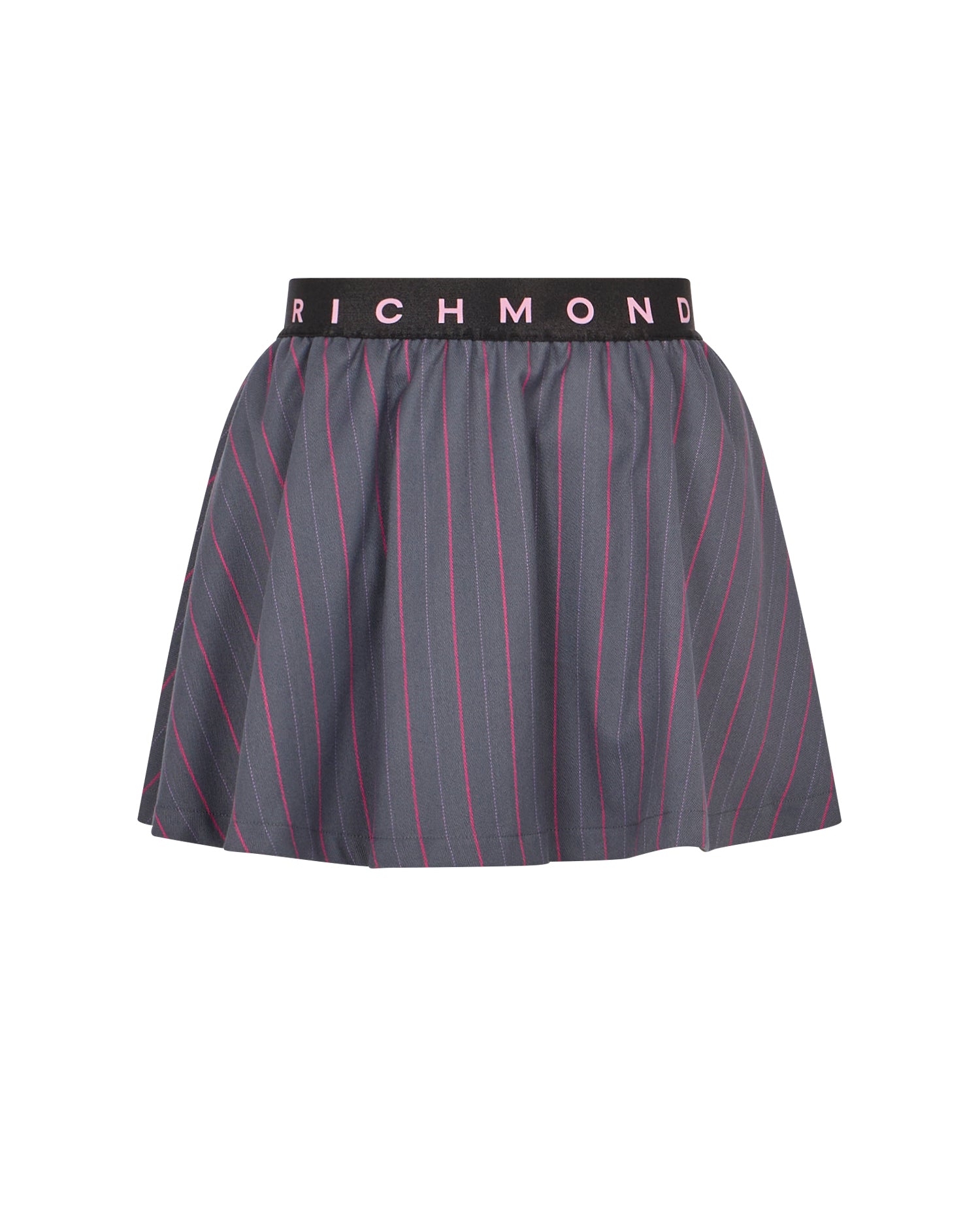 John Richmond Kids Gonna Grigia Gessata con Elastico Logato in Vita per Bambine